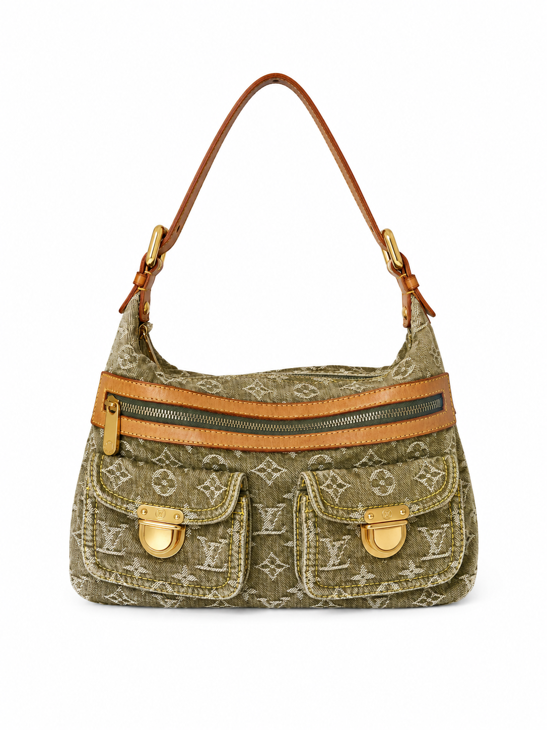 LOUIS VUITTON DENIM BAGGY PM SHOULDER BAG