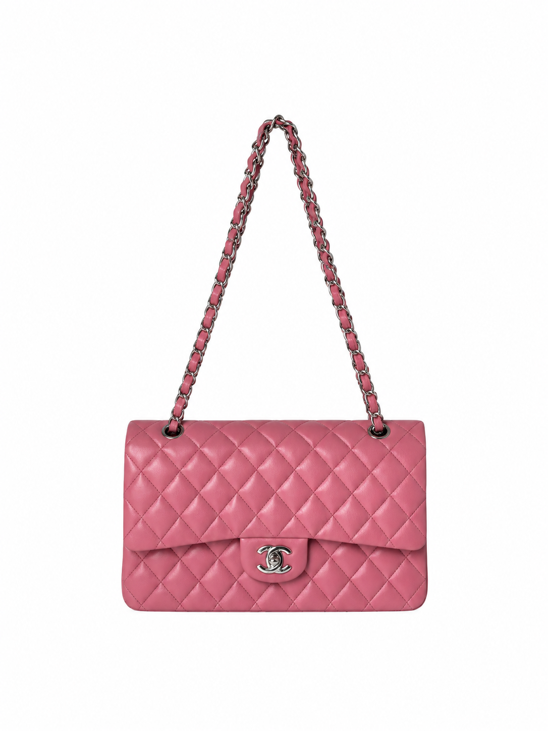 CHANEL PINK CLASSIC FLAP BAG