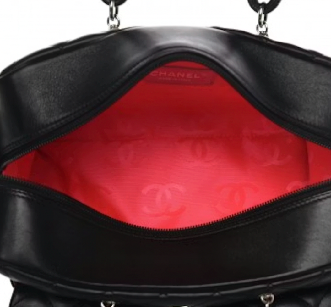 CHANEL BLACK CAMBON REPORTER BAG