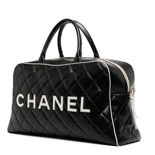 CHANEL LOGO BOSTON BAG