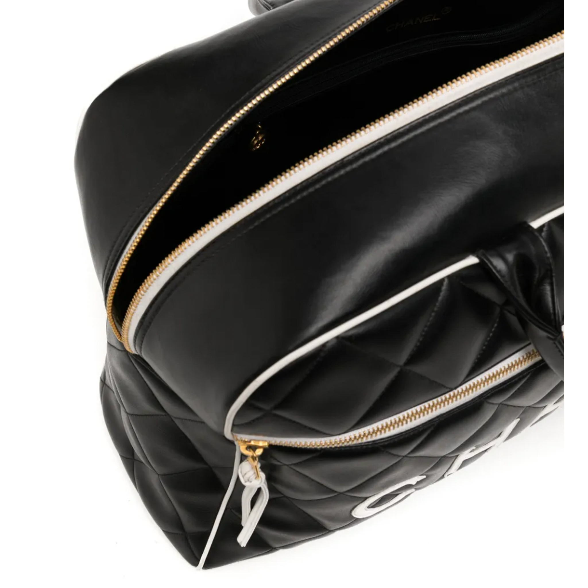 CHANEL LOGO BOSTON BAG